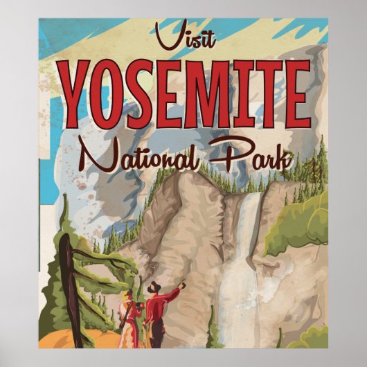 Yosemite Vintage Poster (Voorkant)