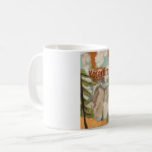 Yosemite Vintage Poster Koffiemok (Voorkant links)