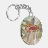 Yosemite Vintage Poster Sleutelhanger (Voorkant Links)