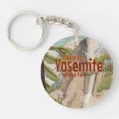 Yosemite Vintage Poster Sleutelhanger (Voorkant)