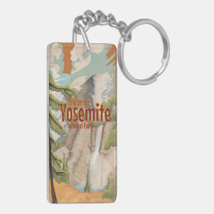Yosemite Vintage Poster Sleutelhanger
