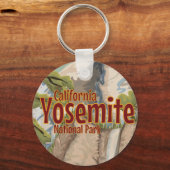 Yosemite Vintage Poster Sleutelhanger (Voorkant)