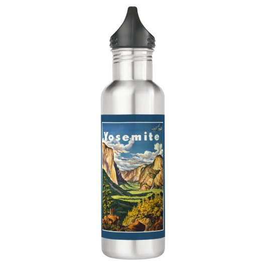 Yosemite Vintage Reis aangepaste waterflessen Waterfles (Links)