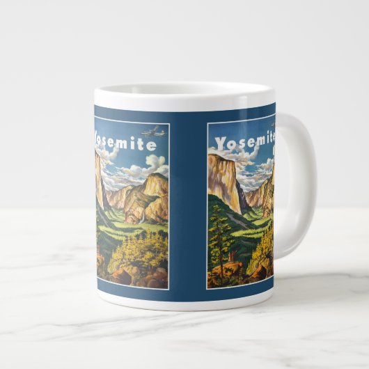 Yosemite Vintage Reisposter mokken (Voorkant rechts)