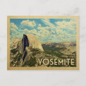 Yosemite Vintage Travel Briefkaart (Voorkant)