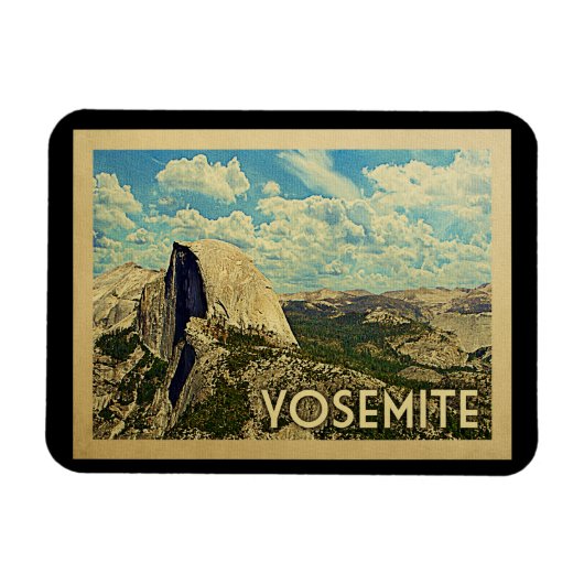 Yosemite Vintage Travel Magneet (Horizontaal)