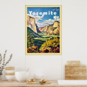 Yosemite ~ Vintage Travel Poster (Keuken)