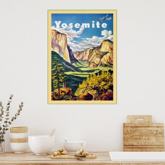 Yosemite ~ Vintage Travel Poster (Keuken)