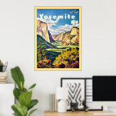 Yosemite ~ Vintage Travel Poster (Thuiskantoor)