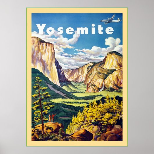 Yosemite ~ Vintage Travel Poster (Voorkant)