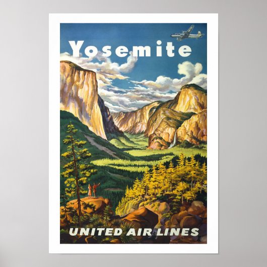 Yosemite Vintage Travel Poster (Voorkant)