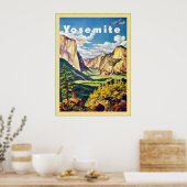 Yosemite ~ Vintage Travel Poster (Keuken)