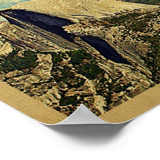 Yosemite Vintage Travel Poster (Hoek)