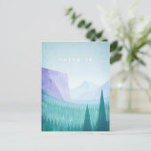 Yosemite Vintage Travel Poster - Art Briefkaart (Staand voorkant)