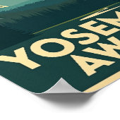 Yosemite Wacht - Retro Reisposter Poster (Hoek)