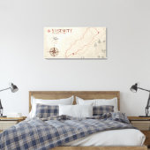 Yosemite Wandelkaart Print (Insitu (Slaapkamer))