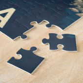 Yosemite Waterfall California  Retro Legpuzzel (Zijkant)