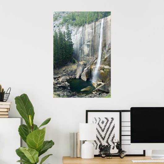 Yosemite Waterfall Poster (Thuiskantoor)