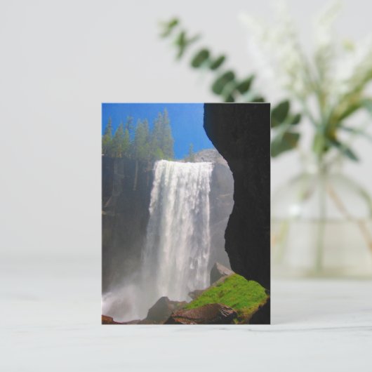 Yosemite waterval briefkaart (Staand voorkant)