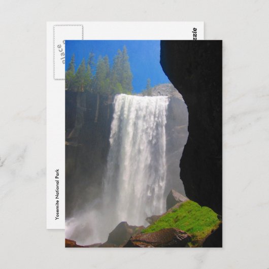 Yosemite waterval briefkaart (Voorkant / Achterkant)