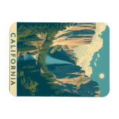 Yosemite Waterval  Retro Magneet (Horizontaal)
