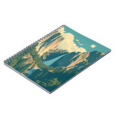 Yosemite Waterval Retro Notitieboek (Linkerzijde)
