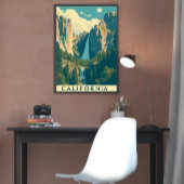 Yosemite Waterval  Retro Poster