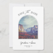 Yosemite Wedding Half Dome Yosemite Save the Date Kaart (Voorkant)