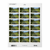 Yosemite-weide met vallende sterren etiket (Full Sheet)
