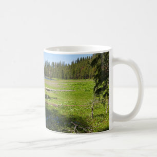 Yosemite-weide met vallende sterren koffiemok