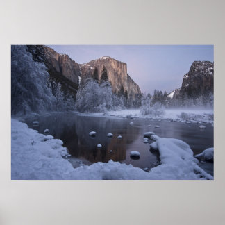 Yosemite Winter Landschap Poster