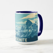 Yosemite Winter Retro: Half Dome & Besneeuwde Piek Mok (Voorkant rechts)