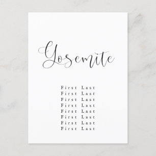 Yosemite Zitkaart Briefkaart
