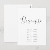 Yosemite Zitkaart Briefkaart (Voorkant / Achterkant)