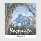 Yosemite's Half Dome Custom-Cut Vinyl Sticker (Vel)