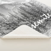 Yosemite's Half Dome in de winter met Yosemite Tek Sherpa Deken (3/4)