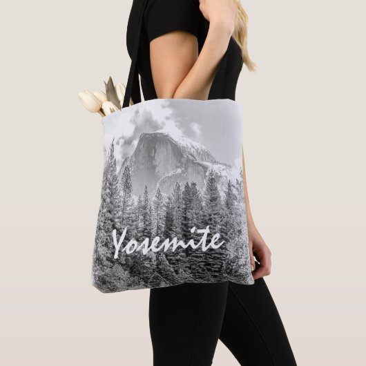 Yosemite's Half Dome in de winter met Yosemite Tek Tote Bag (Dichtbij)