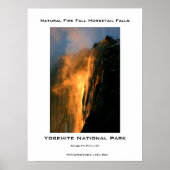 Yosemite's Natural Fire Herfst Poster (Voorkant)