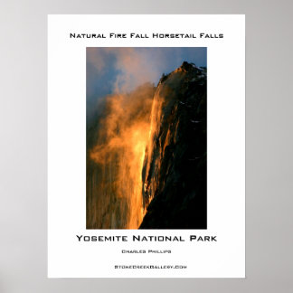 Yosemite's Natural Fire Herfst Poster