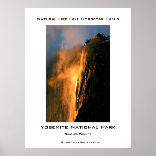 Yosemite's Natural Fire Herfst Poster (Voorkant)