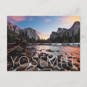 Yosemite's poorten van de vallei briefkaart
