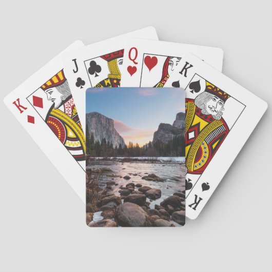 Yosemite's poorten van de vallei pokerkaarten (Achterkant)
