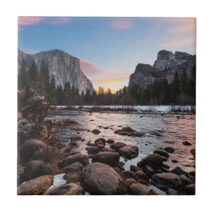 Yosemite's poorten van de vallei tegeltje