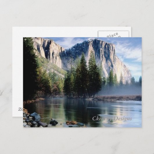yosemitesnowcap briefkaart (Voorkant / Achterkant)