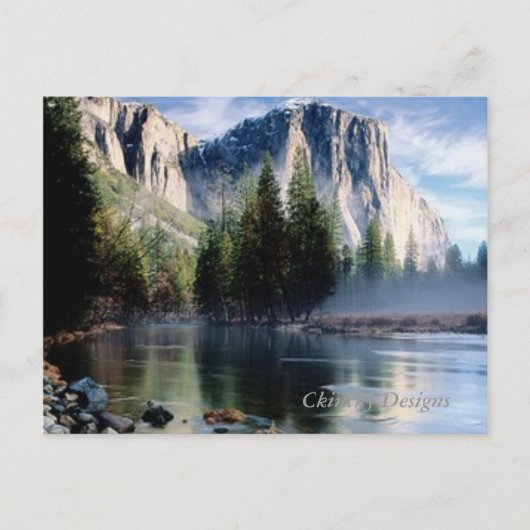 yosemitesnowcap briefkaart (Voorkant)