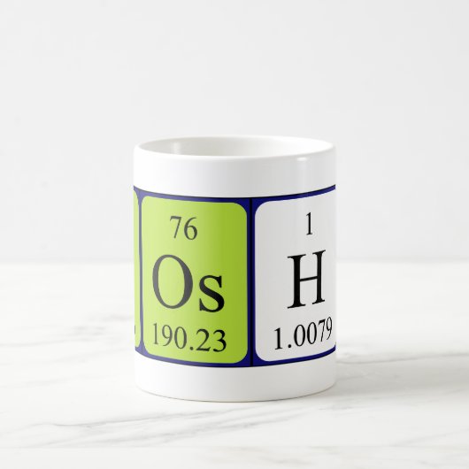 Yoshi periodieke lijstnaam mok (Center)