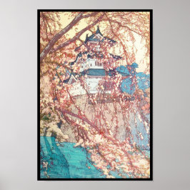 Yoshida Hiroshi Hirosaki Castle japan shin hanga Poster