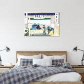 Yoshida op de Tokaido Canvas Afdruk (Insitu (Slaapkamer))