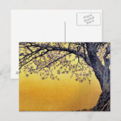 Yoshida Toshi Cherry Blossom Briefkaart (Voorkant / Achterkant)