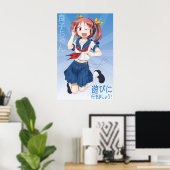Yoshiko-chan Wall Poster (Thuiskantoor)